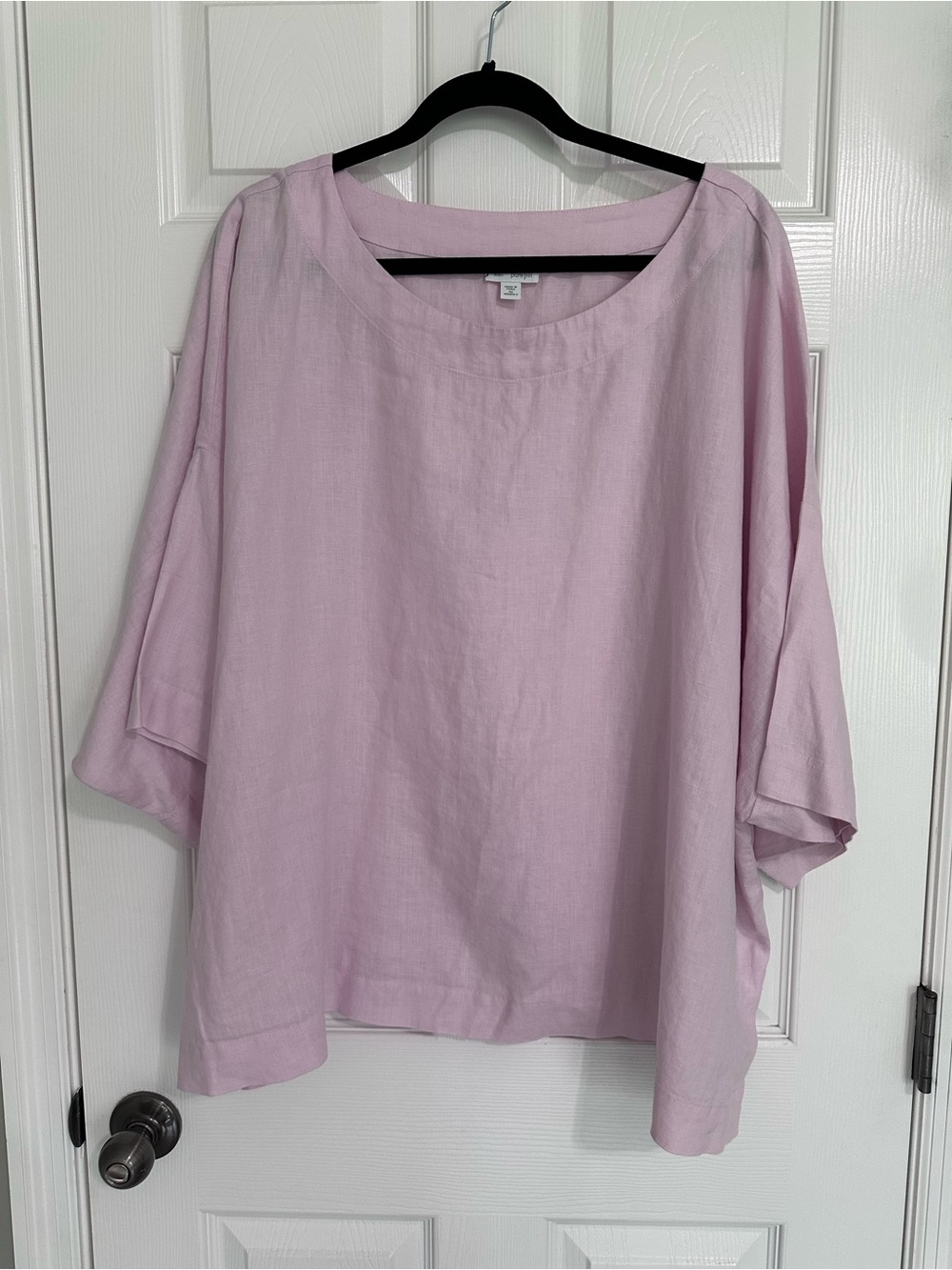 Pink Relaxed Scoop-Neck Tunic Top